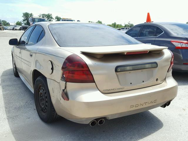 2G2WP522141211658 - 2004 PONTIAC GRAND PRIX GOLD photo 3