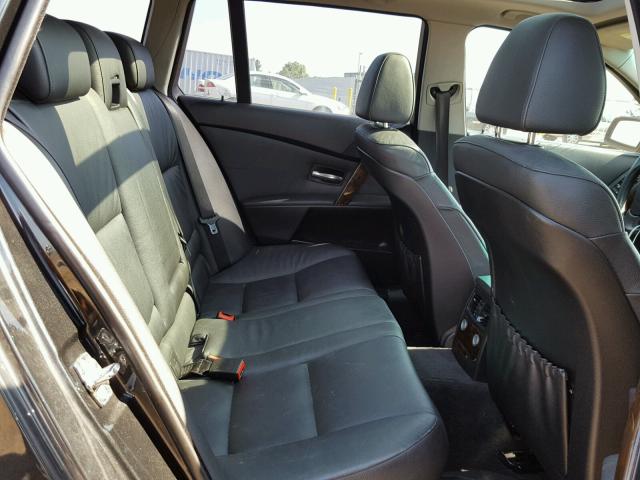WBANN73596CN02498 - 2006 BMW 530 XIT CHARCOAL photo 6