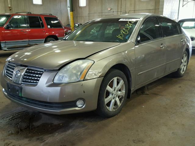 1N4BA41E74C926428 - 2004 NISSAN MAXIMA SE BEIGE photo 2