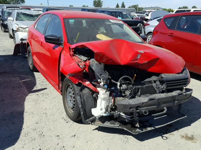 3VW2K7AJ9DM264336 - 2013 VOLKSWAGEN JETTA BASE 红色 照片 1