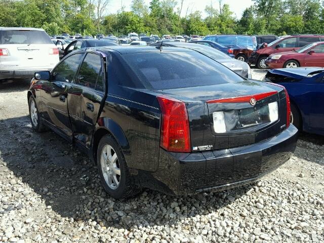 1G6DM57T060155291 - 2006 CADILLAC CTS BLACK photo 3