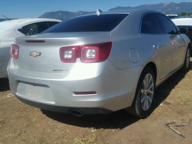 1G11H5SAXDF287844 - 2013 CHEVROLET MALIBU LTZ 银色 照片 4