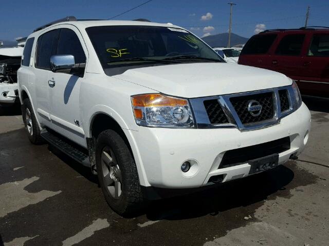 5N1AA08C88N617284 - 2008 NISSAN ARMADA WHITE photo 1