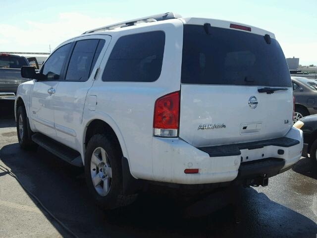 5N1AA08C88N617284 - 2008 NISSAN ARMADA WHITE photo 3