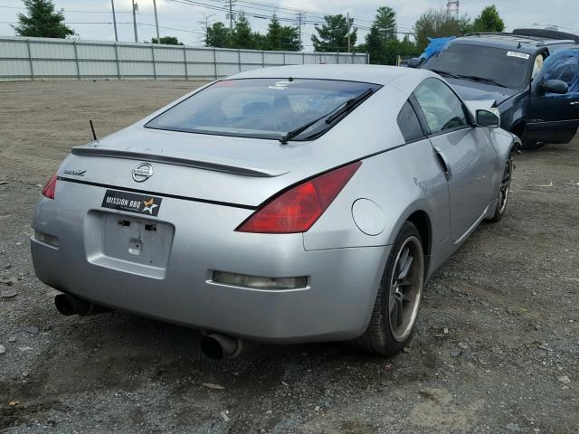 JN1AZ34D54M101786 - 2004 NISSAN 350Z COUPE SILVER photo 4