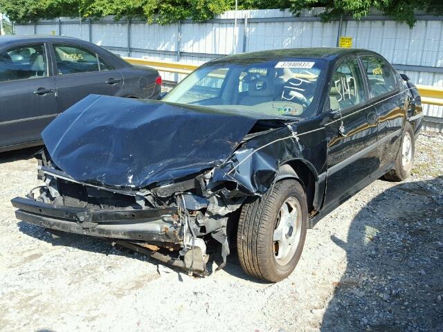 2G1WH55K519193255 - 2001 CHEVROLET IMPALA LS BLACK photo 2