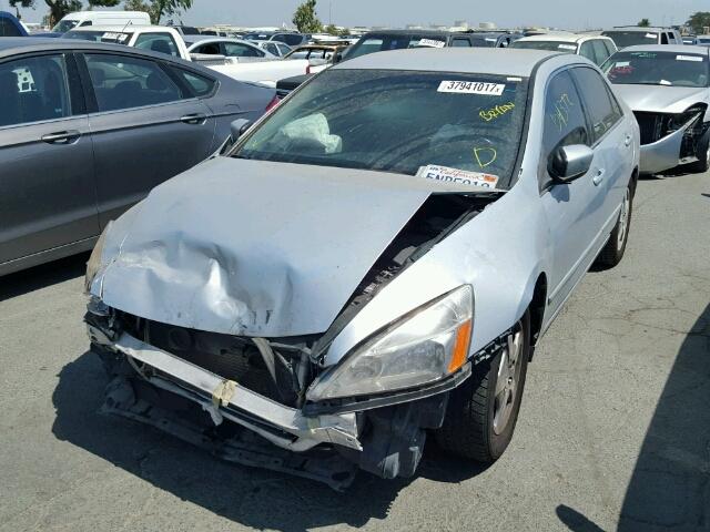 JHMCN36435C006325 - 2005 HONDA ACCORD HYB SILVER photo 2