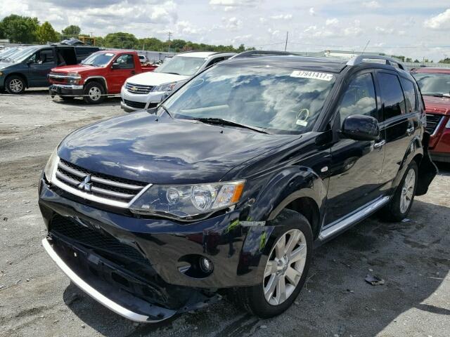 JA4LS31W19Z001639 - 2009 MITSUBISHI OUTLANDER BLACK photo 2