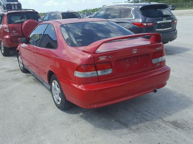 1HGEJ8148YL094515 - 2000 HONDA CIVIC EX RED photo 3