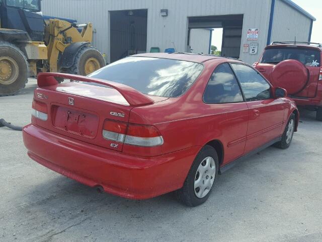 1HGEJ8148YL094515 - 2000 HONDA CIVIC EX RED photo 4