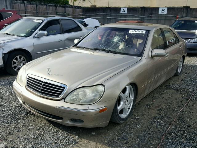 WDBNG70JX1A160741 - 2001 MERCEDES-BENZ S 430 GOLD photo 2