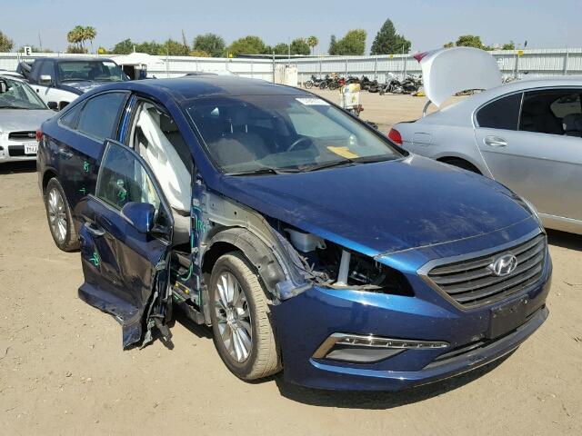 5NPE34AFXFH154301 - 2015 HYUNDAI SONATA SPO BLUE photo 1