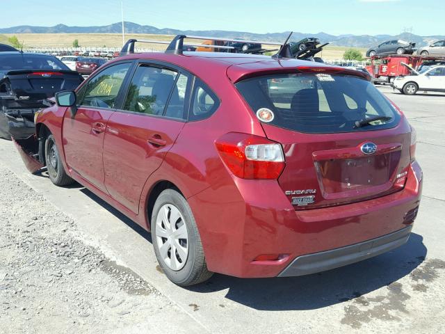 JF1GPAA68FH259550 - 2015 SUBARU IMPREZA BA RED photo 3