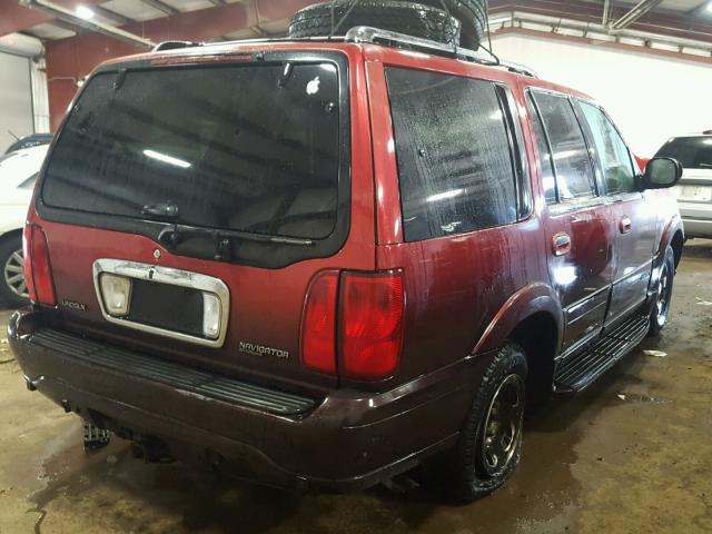 5LMEU27R21LJ31448 - 2001 LINCOLN NAVIGATOR RED photo 4