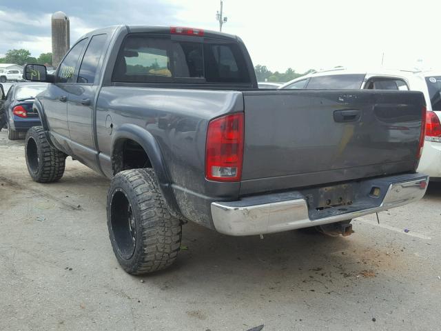 3D7KU28D43G834195 - 2003 DODGE RAM 2500 S GRAY photo 3