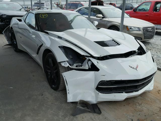 1G1YH2D71H5106186 - 2017 CHEVROLET CORVETTE S WHITE photo 1