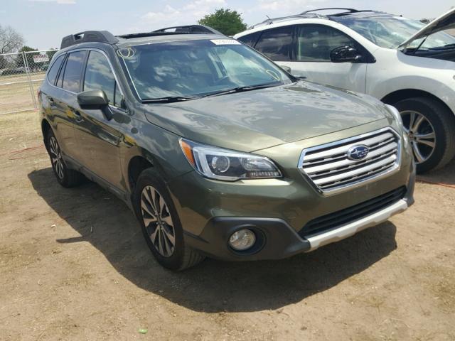 4S4BSELC9F3209424 - 2015 SUBARU OUTBACK 3. GREEN photo 1