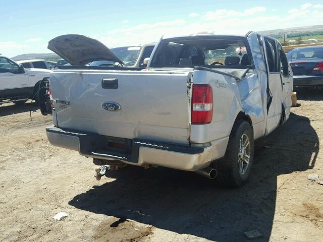 1FTPW14V28FC03540 - 2008 FORD F150 SUPER GRAY photo 4