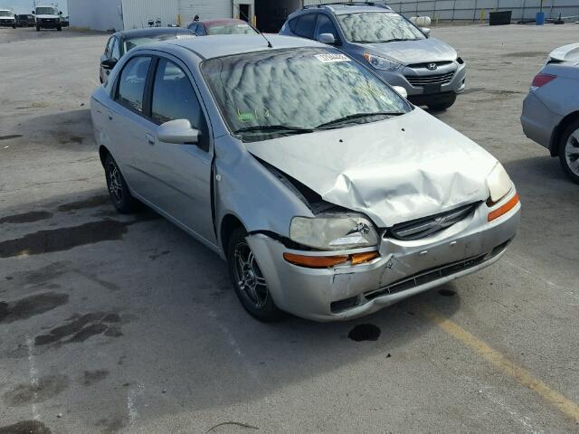 KL1TD52655B468020 - 2005 CHEVROLET AVEO BASE Күміс фото 1