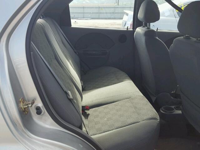 KL1TD52655B468020 - 2005 CHEVROLET AVEO BASE Күміс фото 6