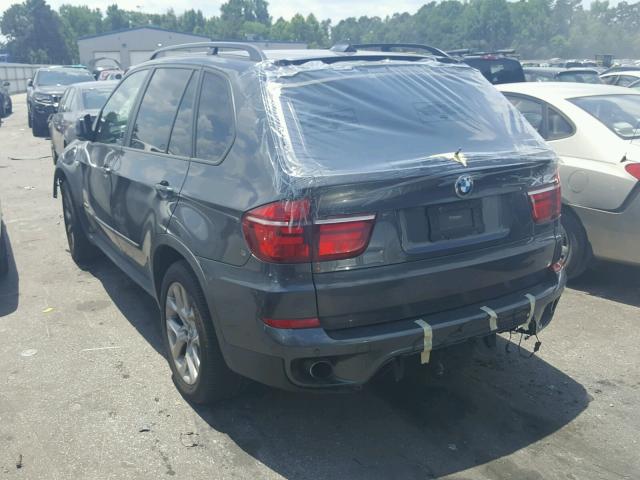 5UXZV4C57CL767188 - 2012 BMW X5 XDRIVE3 BLACK photo 3