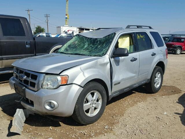 1FMCU93Z98KA13213 - 2008 FORD ESCAPE XLT SILVER photo 2