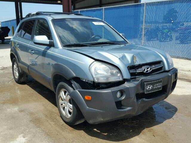 KM8JN12D67U666063 - 2007 HYUNDAI TUCSON SE BLUE photo 1