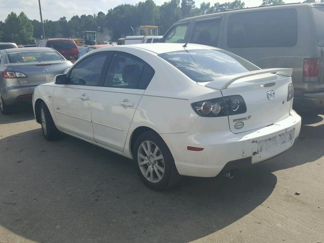 JM1BK123871651266 - 2007 MAZDA 3 S WHITE photo 3