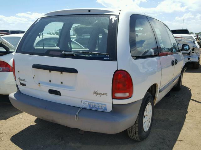 2P4FP2531WR763837 - 1998 PLYMOUTH VOYAGER WHITE photo 4