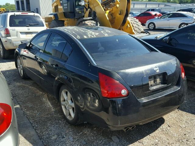 1N4BA41E04C923225 - 2004 NISSAN MAXIMA SE BLACK photo 3