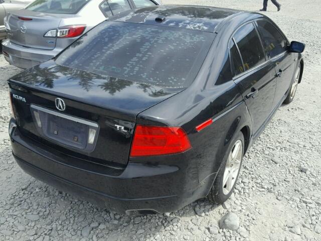 19UUA66275A075937 - 2005 ACURA TL BLACK photo 4