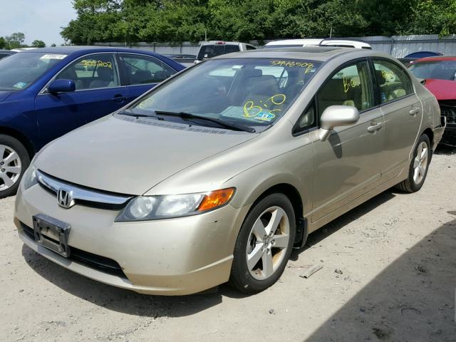 1HGFA16908L081144 - 2008 HONDA CIVIC EXL BEIGE photo 2