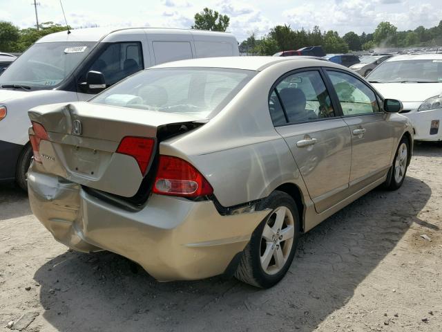 1HGFA16908L081144 - 2008 HONDA CIVIC EXL BEIGE photo 4