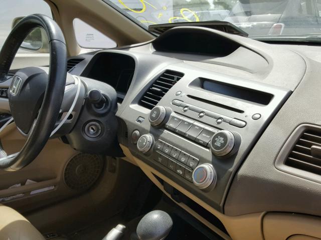 1HGFA16908L081144 - 2008 HONDA CIVIC EXL BEIGE photo 9