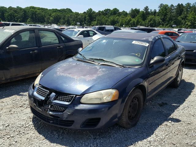 1B3EL46T45N604491 - 2005 DODGE STRATUS SX BLUE photo 2