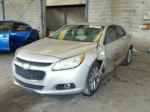 1G11H5SL8EF201417 - 2014 CHEVROLET MALIBU LTZ ოქროსფერი ფოტო 2