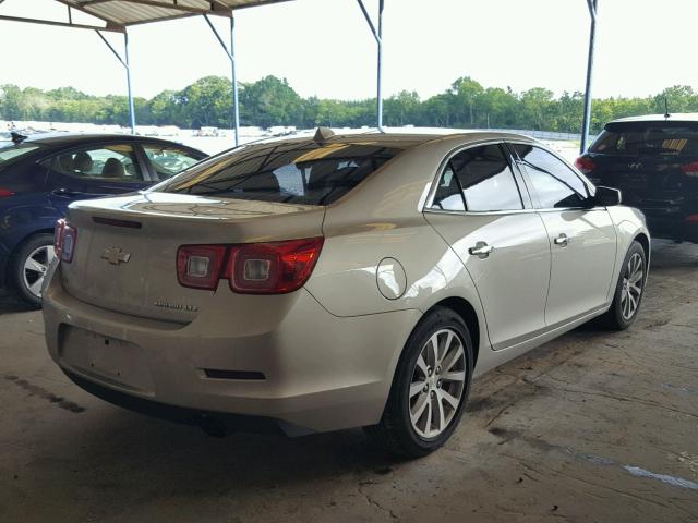 1G11H5SL8EF201417 - 2014 CHEVROLET MALIBU LTZ ოქროსფერი ფოტო 4