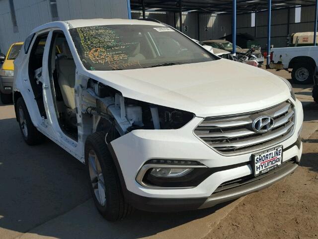 5NMZUDLB5HH050890 - 2017 HYUNDAI SANTA FE S WHITE photo 1