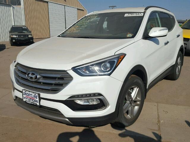 5NMZUDLB5HH050890 - 2017 HYUNDAI SANTA FE S WHITE photo 2