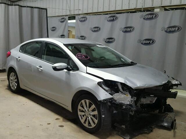 KNAFX4A68G5443572 - 2016 KIA FORTE SILVER photo 1