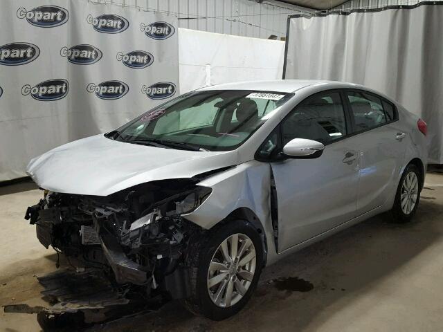 KNAFX4A68G5443572 - 2016 KIA FORTE SILVER photo 2