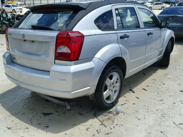 1B3HB48B48D656685 - 2008 DODGE CALIBER SX SILVER photo 4