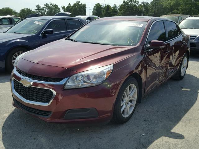 1G11C5SL3FF139859 - 2015 CHEVROLET MALIBU 1LT მუქწითელი ფოტო 2