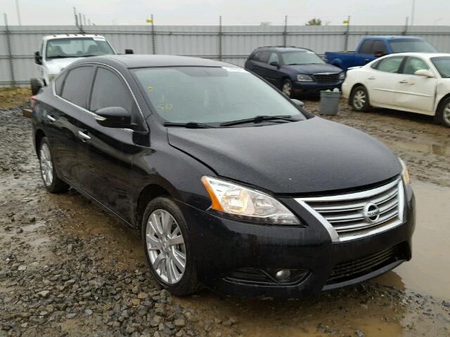 3N1AB7AP2EL696604 - 2014 NISSAN SENTRA S BLACK photo 1