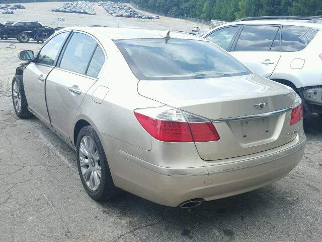 KMHGC46E09U026129 - 2009 HYUNDAI GENESIS 3. TAN photo 3