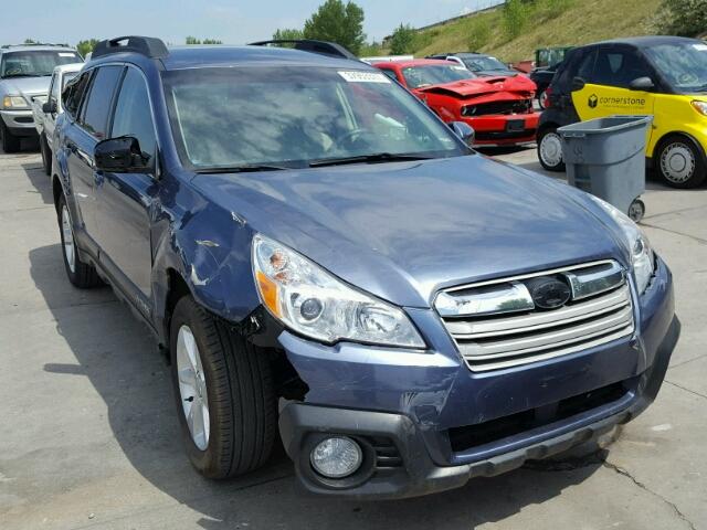 4S4BRCCC7E3252657 - 2014 SUBARU OUTBACK BLUE photo 1