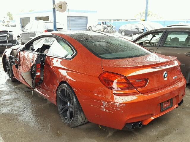 WBSLX9C52FD160802 - 2015 BMW M6 ORANGE photo 3