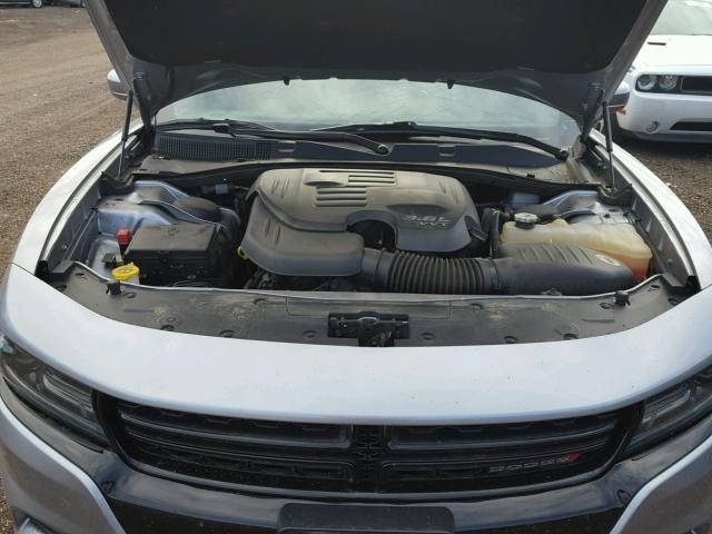 2C3CDXHG4FH875120 - 2015 DODGE CHARGER SX SILVER photo 7