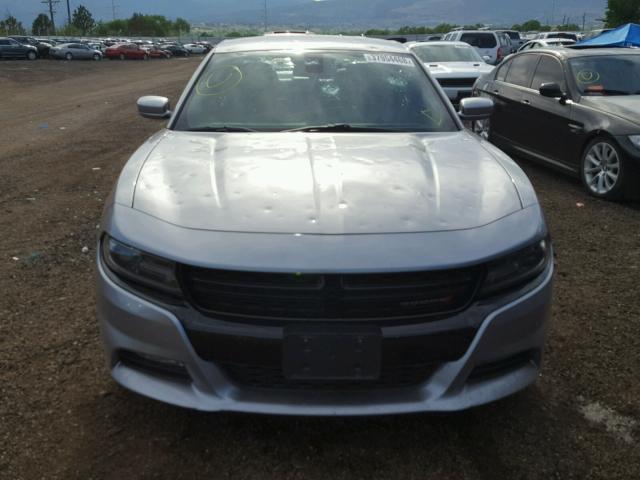 2C3CDXHG4FH875120 - 2015 DODGE CHARGER SX SILVER photo 9