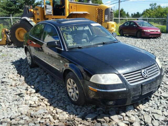 WVWPD63B43P257984 - 2003 VOLKSWAGEN PASSAT GLS BLACK photo 1